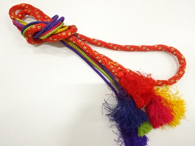 JAPANESE KIMONO / HAND-TIED OBIJIME
